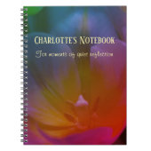 Tulips Name and Message Floral Notebook oder Journ Notizblock (Vorderseite)