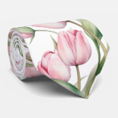Tulips Neck Tie Krawatte (Gerollt)