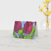 Tulips Notecard Karte (Gelbe Blume)