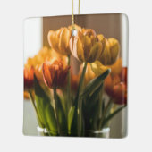 Tulips Orange Blume Keramikornament (Links)