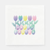 Tulips Ostereier Party Napkin Serviette (Vorderseite)