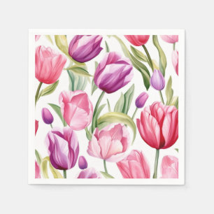 Tulips Paper Napkins Serviette