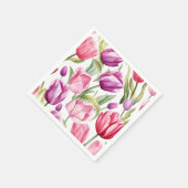 Tulips Paper Napkins Serviette (Ecke)