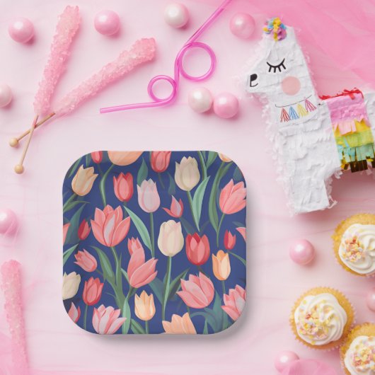Tulips Pappteller (Party)