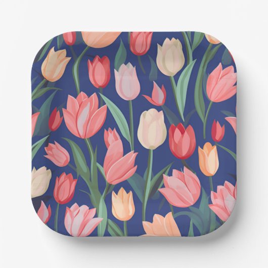 Tulips Pappteller (Vorderseite)