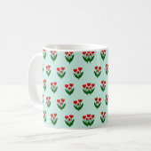 Tulips Pattern Kaffeetasse (Vorderseite Links)