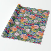 Tulips Peony Spring Flower Garden Geschenkpapier (Ungerollt)
