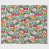 Tulips Peony Spring Flower Garden Geschenkpapier (Flach)