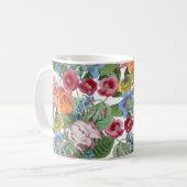 Tulips Peony Spring Flower Garden Kaffeetasse (Vorderseite Links)
