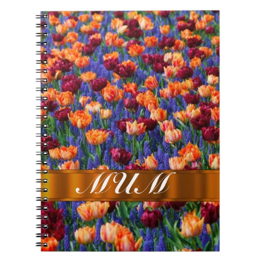 Tulips personalisiert Mama Notizblock (Vorderseite)