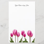 Tulips Personalisiert Stationery (Vorderseite)