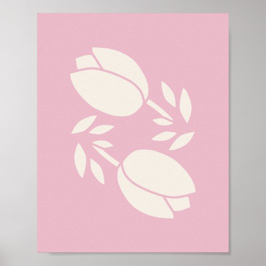 Tulips Pink Poster (Vorne)