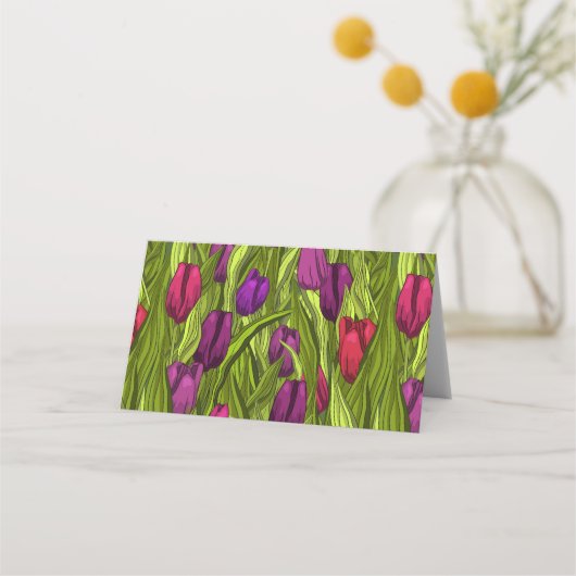 Tulips Platzkarte (Rückseite)