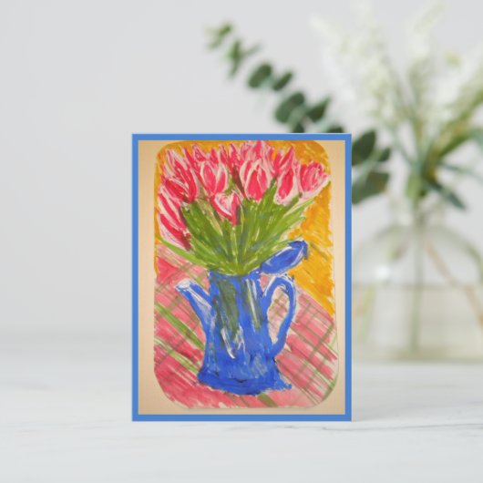 Tulips Postkarte (Stehend Vorderseite)