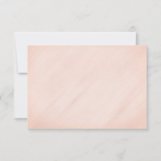 Tulips Rosa Frühlingshochzeit UAWG RSVP Karte (Rückseite)