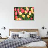 Tulips (rot/gelb) überzogene Canvas drucken Leinwanddruck (Insitu (Schlafzimmer))