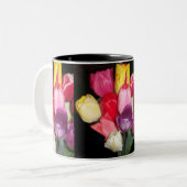 Tulips sagt alles zweifarbige tasse (Vorderseite Links)