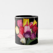 Tulips sagt alles zweifarbige tasse (Mittel)