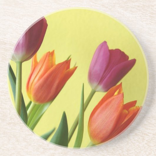 Tulips Sandstone Untersetzer (Vorne)