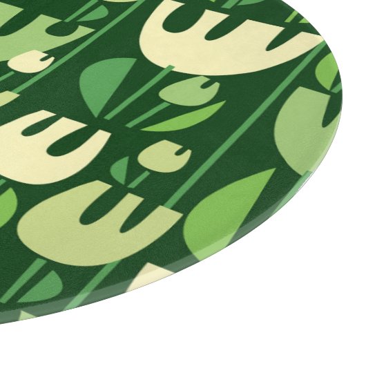 Tulips Scandinavian Style Pattern Schneidebrett (Ecke)