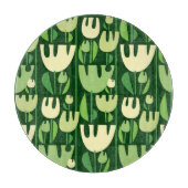 Tulips Scandinavian Style Pattern Schneidebrett (Vorderseite)
