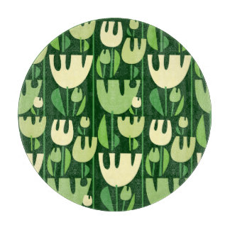Tulips Scandinavian Style Pattern Schneidebrett