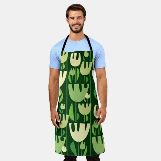 Tulips Scandinavian Style Pattern Schürze (Getragen)