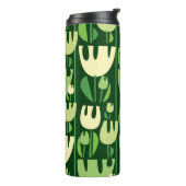 Tulips Scandinavian Style Pattern Thermosbecher (Nach links gedreht)