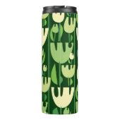 Tulips Scandinavian Style Pattern Thermosbecher (Rückseite)