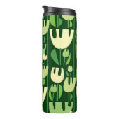 Tulips Scandinavian Style Pattern Thermosbecher (Nach rechts gedreht)