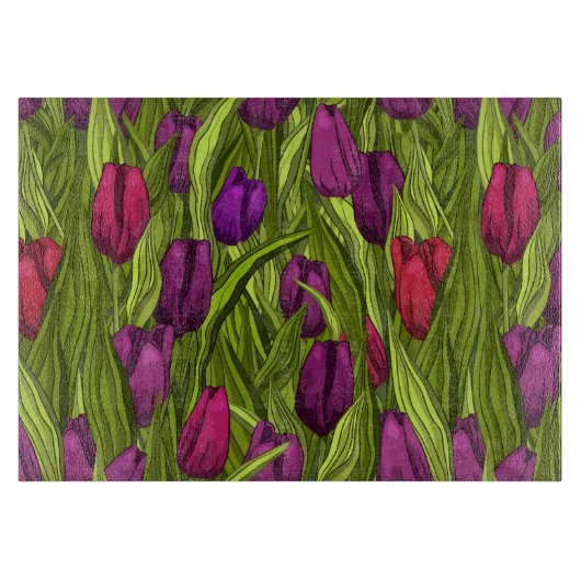 Tulips Schneidebrett (Vorderseite)