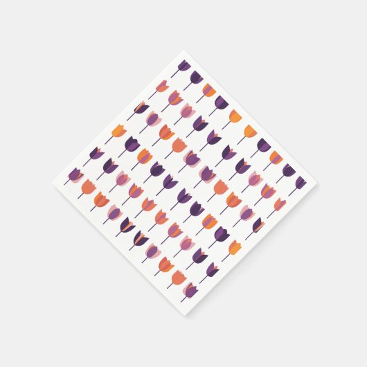 Tulips Serviette (Ecke)