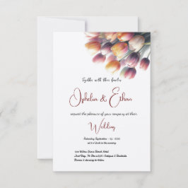 Tulips Sommer und Frühling modern Einladung