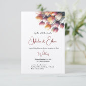 Tulips Sommer und Frühling modern Einladung (Stehend Vorderseite)