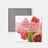 Tulips - Speichern des Datumsfelds Magnet (Vorderseite/Rückseite)