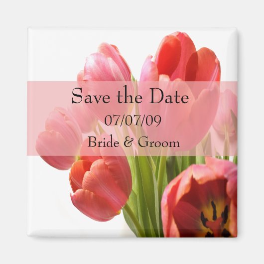 Tulips - Speichern des Datumsfelds Magnet (Vorne)