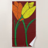 Tulips Strandtuch (Vorderseite)