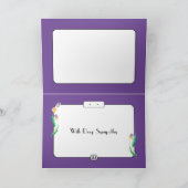 Tulips Sympathy Card Karte (Innenseite)