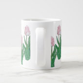 Tulips Three-Pink Jumbo-Tasse (Rückseite)