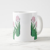 Tulips Three-Pink Jumbo-Tasse (Vorderseite Rechts)