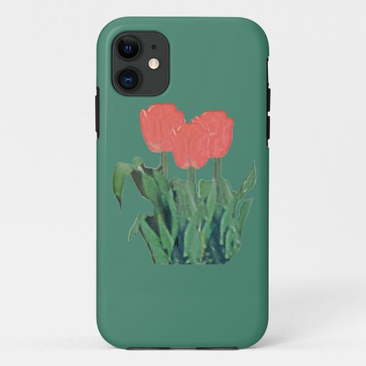Tulips Three-Red Case-Mate iPhone Hülle (Rückseite)