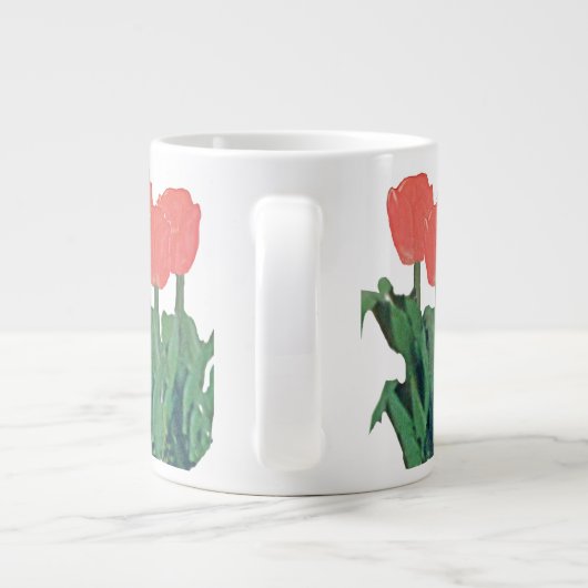 Tulips Three-Red Jumbo-Tasse (Rückseite)