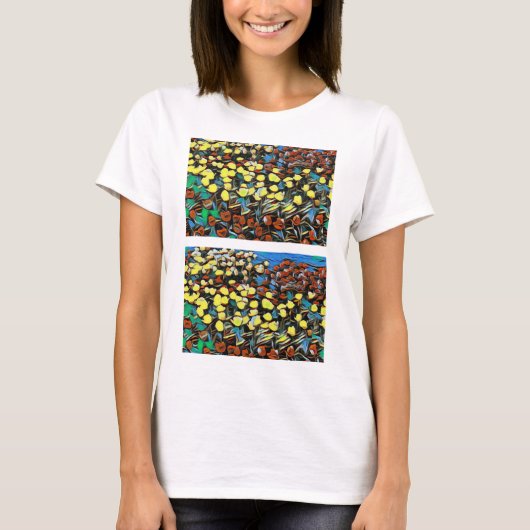 Tulips Top-Dreaming-Effekt T-Shirt (Vorderseite)