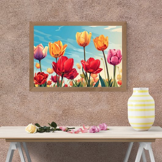 Tulips-Traumfeld Fotodruck