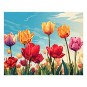 Tulips-Traumfeld Fotodruck (Vorne)