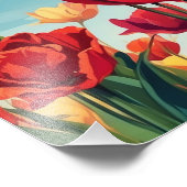 Tulips-Traumfeld Fotodruck (Ecke)