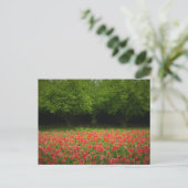 Tulips & Trees Postkarte (Stehend Vorderseite)