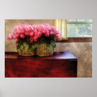 Tulips - Tulips durch ein Fenster Poster