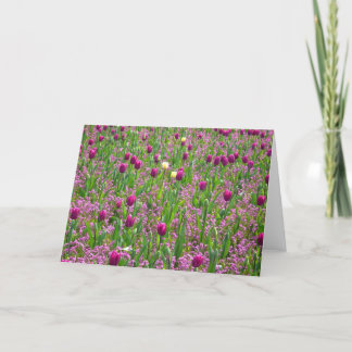 Tulips und andere Blume Karte