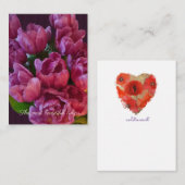 Tulips und custom+text Muttertag Mitteilungskarte (Vorne/Hinten)
